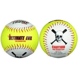 Trump 12” Ultimate Evil .53-500 HR Derby Slowpitch Softball - One Dozen: 1394800 Balls Trump 