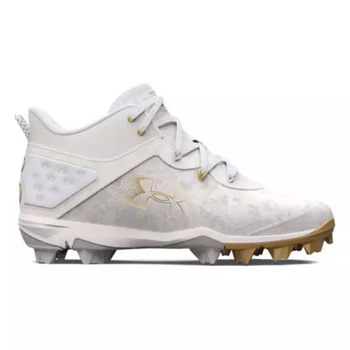 Under Armour Mens' UA Harper 8 Mid RM Baseball Cleats: 3026592 Footwear Under Armour 6.5 White 