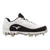 Mizuno 9-Spike Swift 8 Low Metal Softball Cleats - Women's: 320689 Footwear Mizuno 5 Black-White 