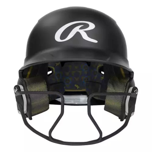 Rawlings Mach Hi-Viz Fastpitch Softball Batting Helmet With Integrated Facemask: MCHVIZ Equipment Easton 