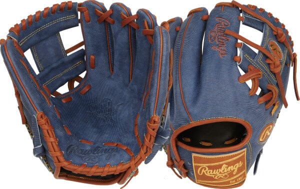 Rawlings Heart-of-the-Hide Denim Edition 11.5” Baseball Glove: PRO204-2D Equipment Rawlings 