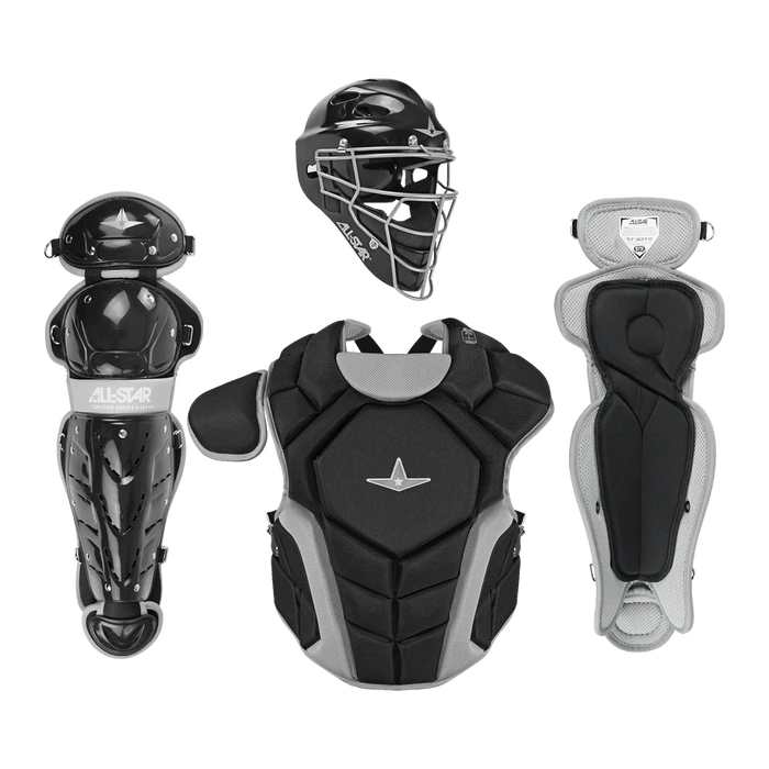 All-Star Top Star Series Baseball Catcher’s Set Ages 9-12: CKCC-TS-912 Equipment All-Star Black 