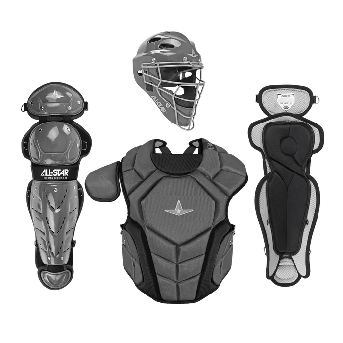 All-Star Top Star Series Baseball Catcher’s Set Ages 7-9: CKCC-TS-79 Equipment All-Star Graphite 