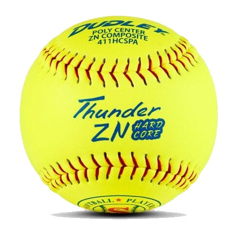 Dudley Thunder HARD CORE Slowpitch Softball 12” SPA Stamped – One Dozen: 412HCSPA Balls Dudley 