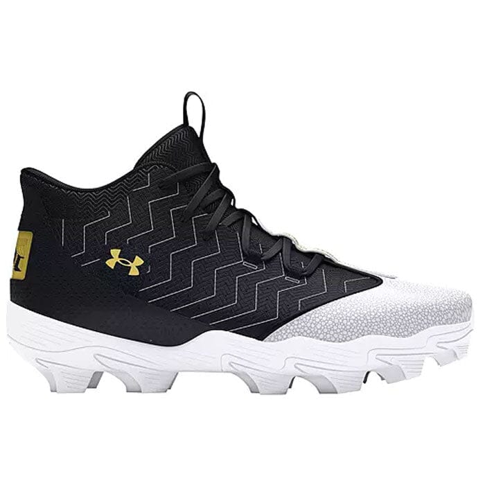 Men's UA Harper 9 RM Baseball Cleats Footwear Under Armour 6.5 Black/White 