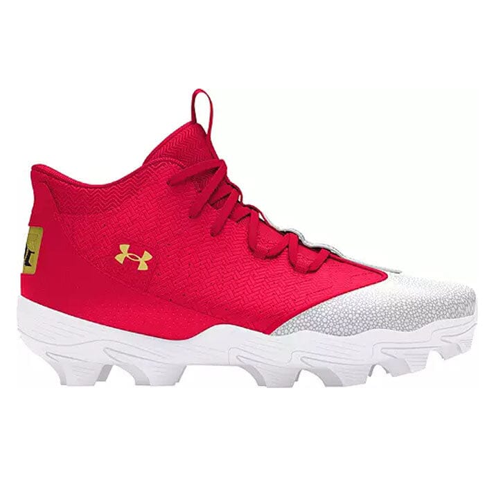 Men's UA Harper 9 RM Baseball Cleats Footwear Under Armour 6.5 Red/White 