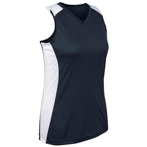 Champro Adult Racer Back Women's Fastpitch Jersey: BS17 Apparel Champro Navy Youth Medium 