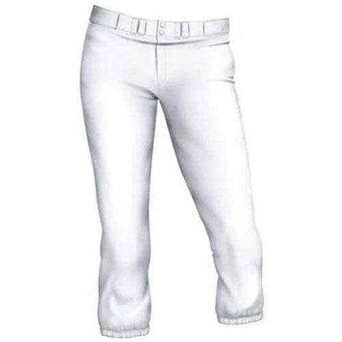 Easton Solid Pro Pant Girls: A164447 Apparel Easton White Medium 