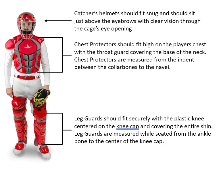 All-Star Top Star Series Baseball Catcher’s Set Ages 9-12: CKCC-TS-912 Equipment All-Star 