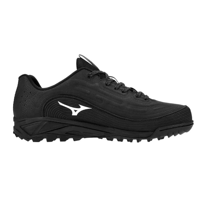 Mizuno Ambition 3 All-Surface Low Turf Baseball and Softball Shoe: 320688 Footwear Mizuno 7 Solid Black 