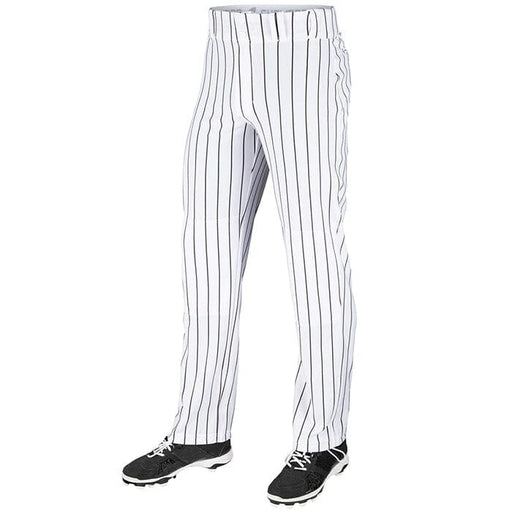 Champro Triple Crown Open Bottom Pinstripe Youth Pants: BPPINUY Apparel Champro Small White/Black 