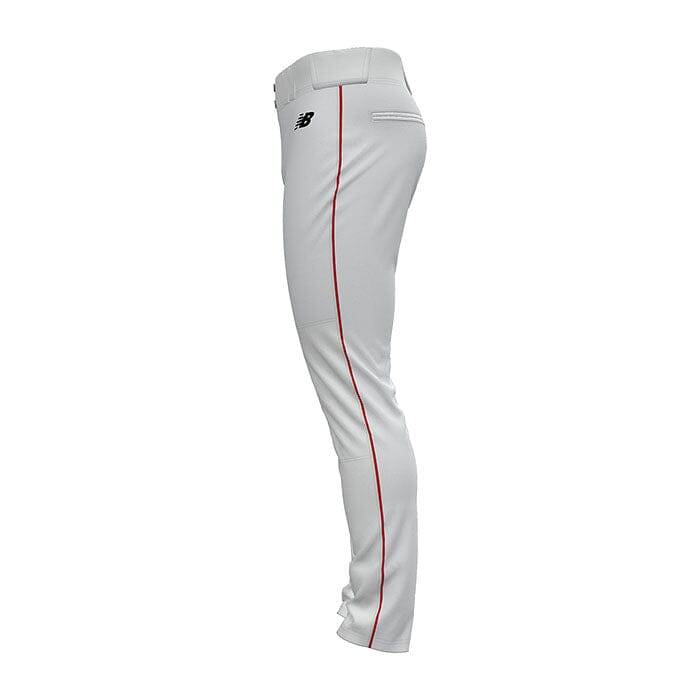 New Balance Adversary 2 Baseball Piped Pant Tapered: BMP316 Apparel New Balance Small White-Red 