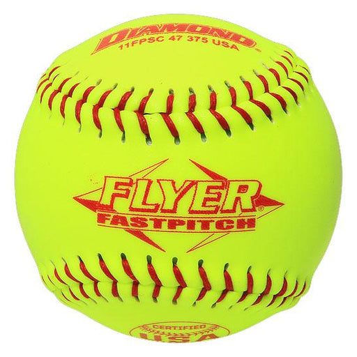 Diamond 11" Fastpitch ASA / USA .47-375 Yellow Synthetic (1 Dozen) Balls Diamond 