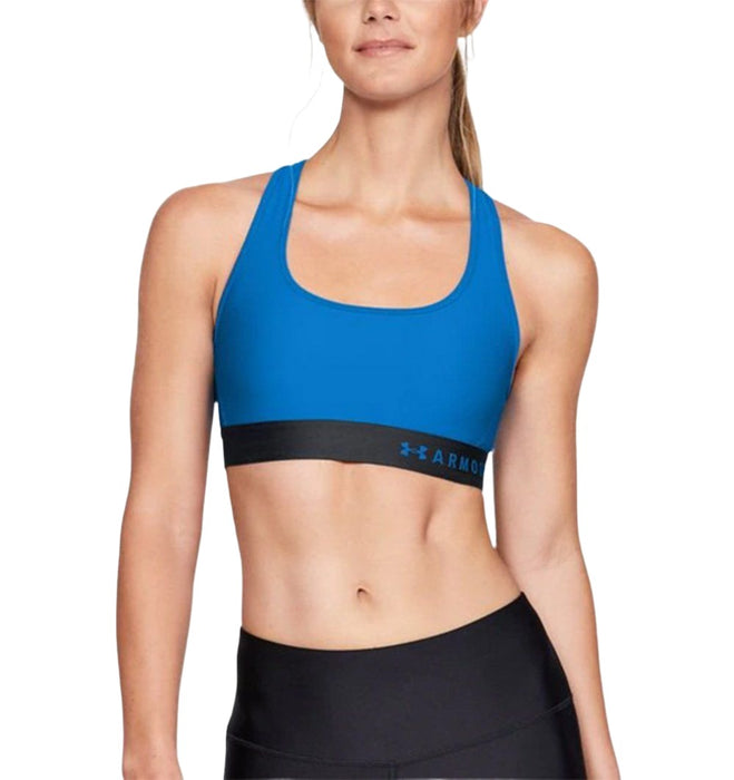 Under Armour Mid Crossback Bra: 1307200 Apparel Under Armour Small Blue 