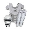 Rawlings Velo 2.0 Fastpitch Softball Catchers Box Set: CSSB Equipment Rawlings Small White/Silver 