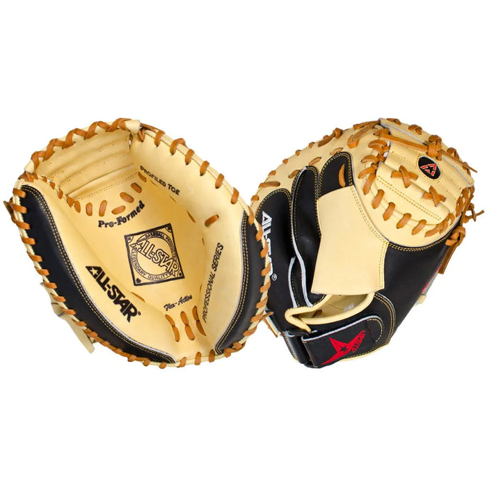 All-Star Pro Advanced 33.5 Inch Baseball Catcher's Mitt: CM3100SBT Equipment All-Star Wear on Left 