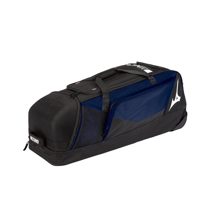 Mizuno Samurai Catcher's Wheel Bag X: 360295 Equipment Mizuno Navy 