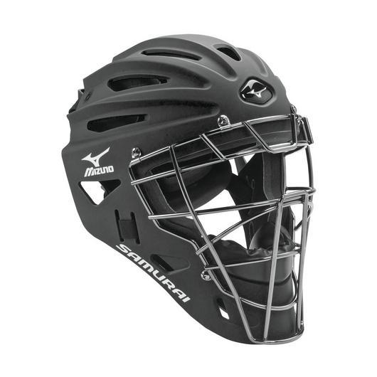 Mizuno Samurai Catchers Helmet Adult Equipment Mizuno Black Adult 