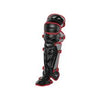 Mizuno Samurai Baseball Shin Guards Equipment Mizuno 16.5" Black-Cardinal 