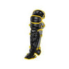 Mizuno Samurai Baseball Shin Guards Equipment Mizuno 16.5" Black-Yellow 