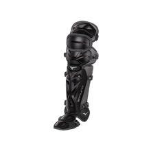 Mizuno Samurai Baseball Shin Guards Equipment Mizuno 16.5" Black-Gray 