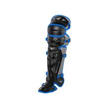 Mizuno Samurai Baseball Shin Guards Equipment Mizuno 16.5" Black-Royal 