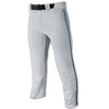 Champro Adult Triple Crown Piped Pant: BP91UA Apparel Champro Gray/Navy XXL 