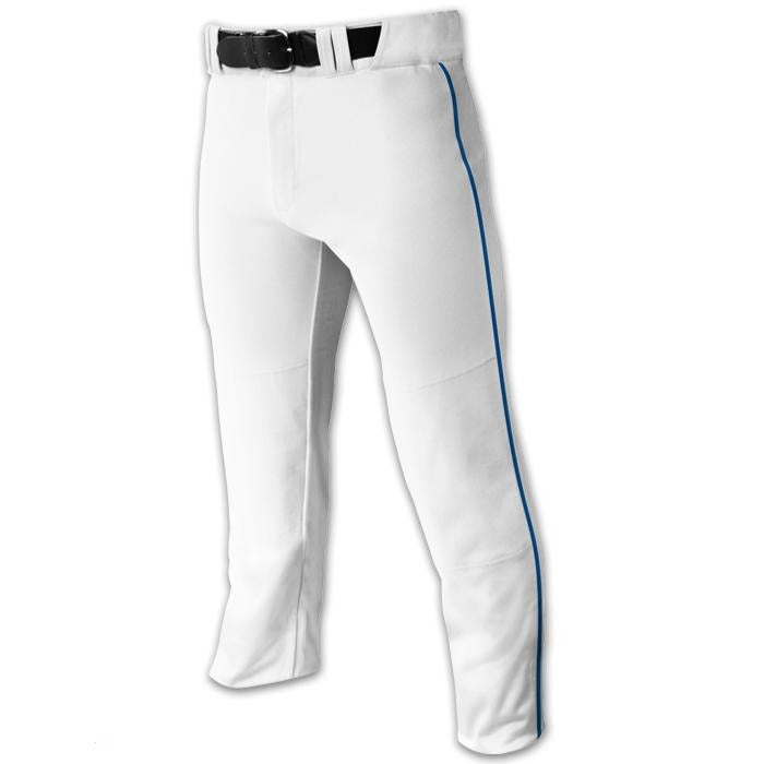 Champro Adult Triple Crown Piped Pant: BP91UA Apparel Champro White/Royal XXL 