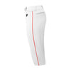 New Balance Adversary 2.0 Adult Piped Knicker Pant: BMP240 Apparel New Balance White/Scarlet Small 