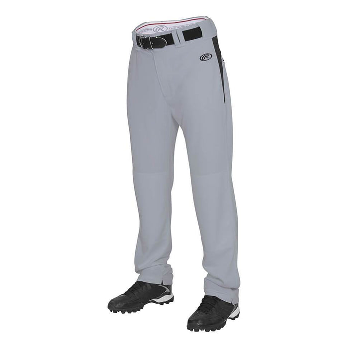 Rawlings Adult Semi-Relaxed V-Notch Plated Baseball Pants: BPVP2 Apparel Rawlings 