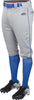 Rawlings Launch Piped Knicker Pant Adult: LNCHKPP Apparel Rawlings Small Gray-Royal 