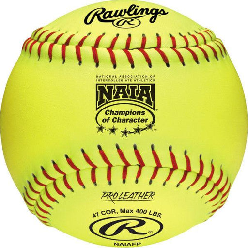 Rawlings NAIA 12 Inch Fastpitch Softball, COR: 47, Comp: 400 lbs - One Dozen: NAIAFP Balls Rawlings 