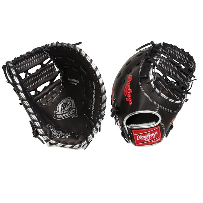 Rawlings Pro Preferred 12.75” Baseball First Base Mitt: PROSAR44B Equipment Rawlings 