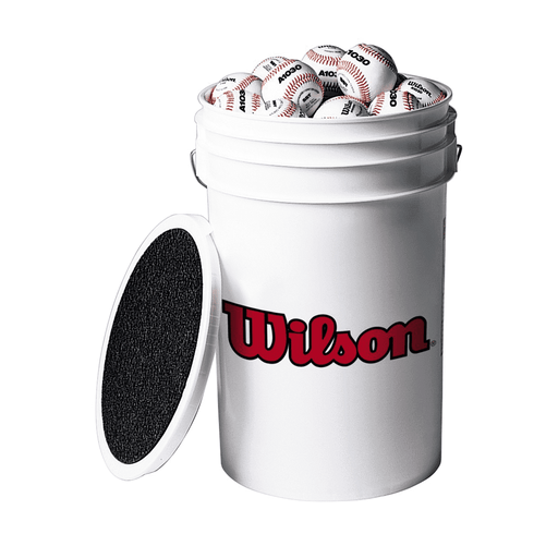 Wilson Baseball Bucket Combo With 3 Dozen A1030B Baseballs Balls Wilson Sporting Goods 