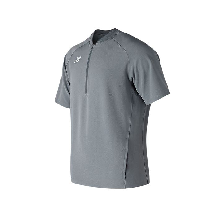 New Balance Short Sleeve 3000 Batting Jacket: MT73706 Apparel New Balance Small Charcoal 