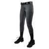 Champro Womens/Girls Tournament Low Rise Solid Pants: BP11 Apparel Champro Graphite Adult Large 