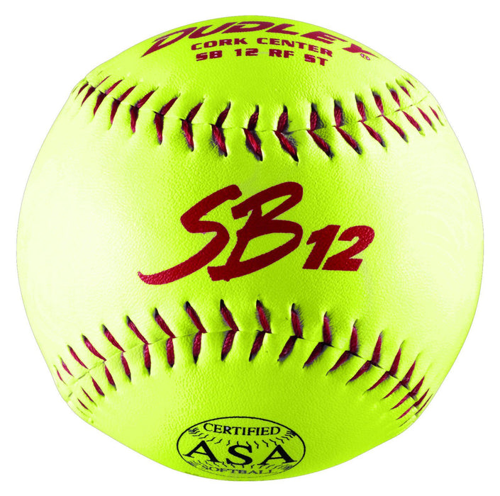 Dudley Thunder SB12T Cork USA (ASA) .44 375 Slowpitch Softball - One Dozen: 4A729Y Balls Dudley 