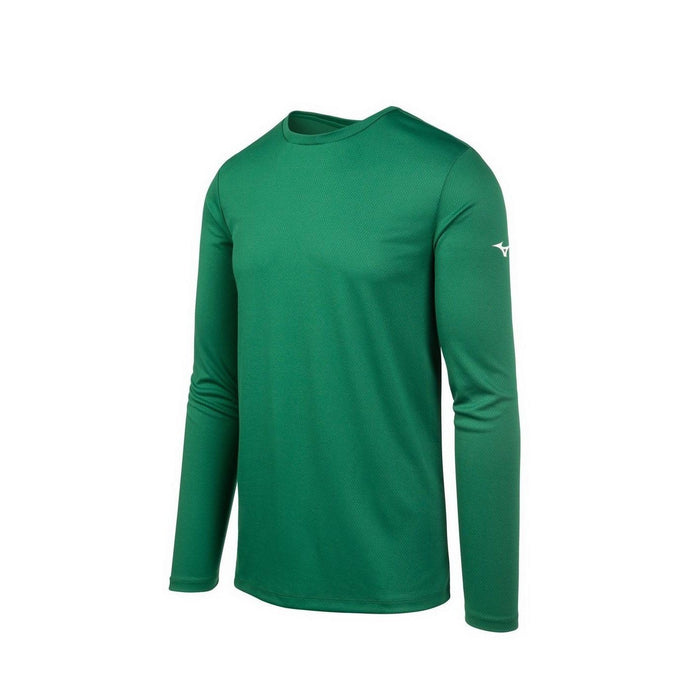 Mizuno Men’s Long Sleeve T-Shirt: 530063 Apparel Mizuno X-Small Forest 