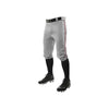 Champro Youth Triple Crown Knicker Braid Pant: BP101Y Apparel Champro XS Gray/Scarlet 