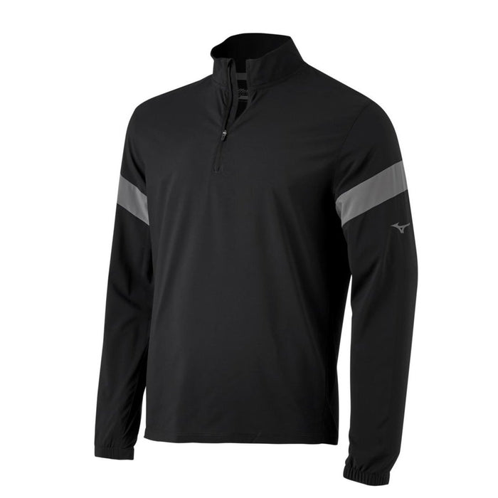 Mizuno Long Sleeved Batting Jacket -Adult Apparel Mizuno Small Black 