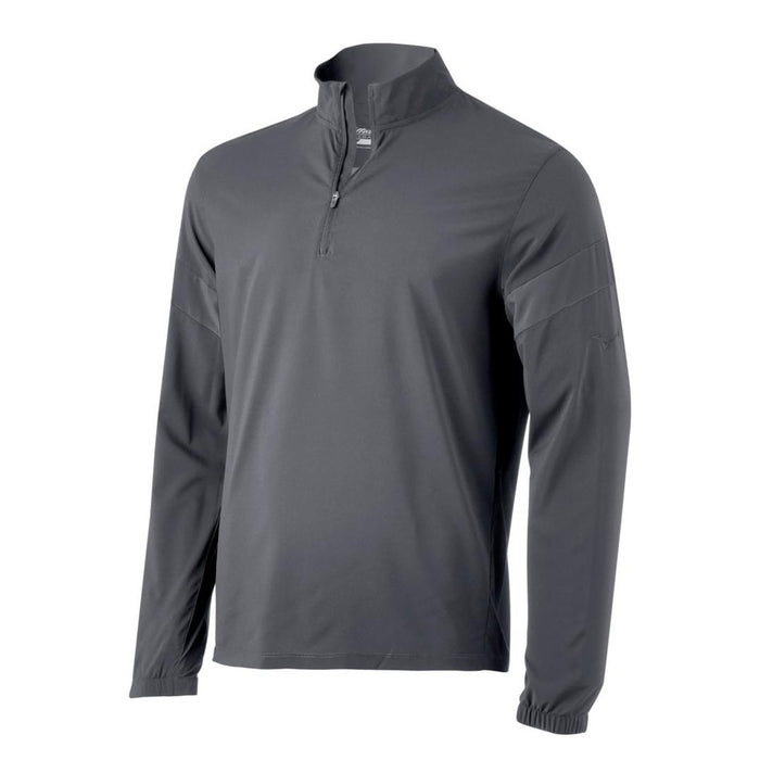 Mizuno Long Sleeved Batting Jacket -Youth Apparel Mizuno Medium Gray 