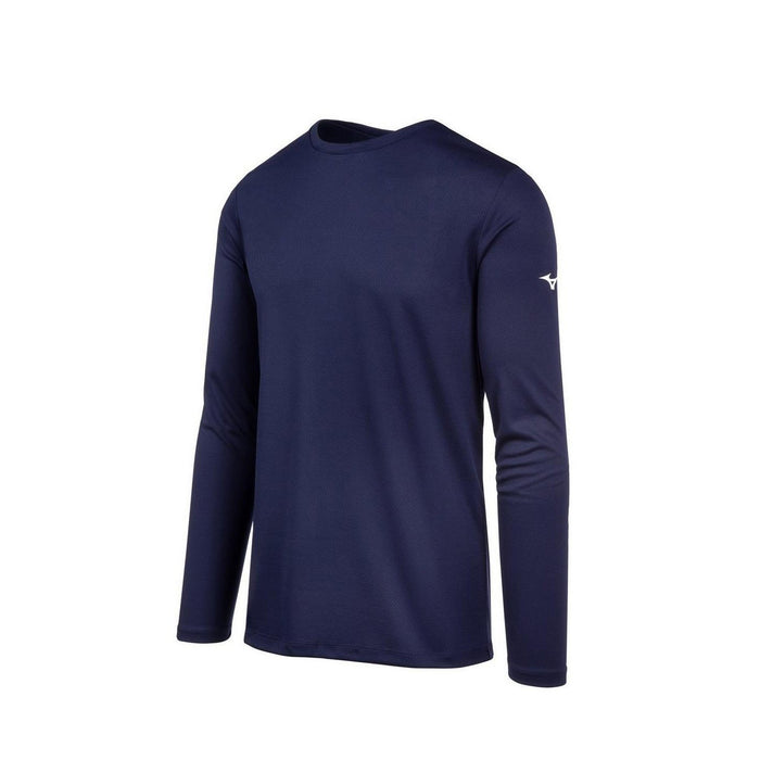 Mizuno Men’s Long Sleeve T-Shirt: 530063 Apparel Mizuno X-Small Navy 