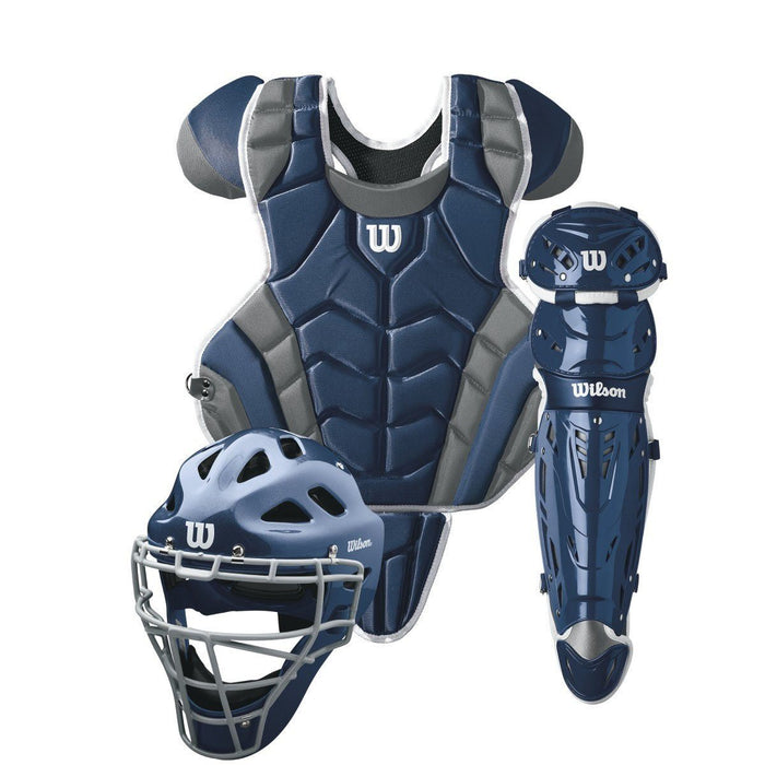 Wilson C1K™ Adult Catcher’s Gear Set (NOCSAE Approved): WTA4603 Equipment Wilson Sporting Goods 