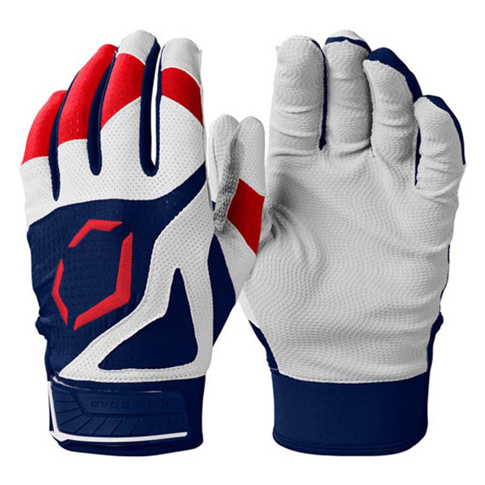 Evoshield SRZ-1 Batting Gloves Accessories EvoShield Small Navy-Scarlet 