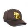 Outdoor Cap MLB Replica Adjustable Baseball Cap: MLB350 Apparel Outdoor Cap Adult Padres 