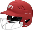 Rawlings Highlighter Fastpitch Helmet - Mask Matte: RCFHLFGM Equipment Rawlings Scarlet 