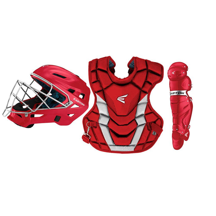 Easton Gametime Intermediate Box Catcher's Set: A165428 Equipment Easton Red-Silver 