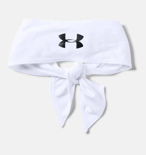 Under Armour Tie Headband Apparel Under Armour White 