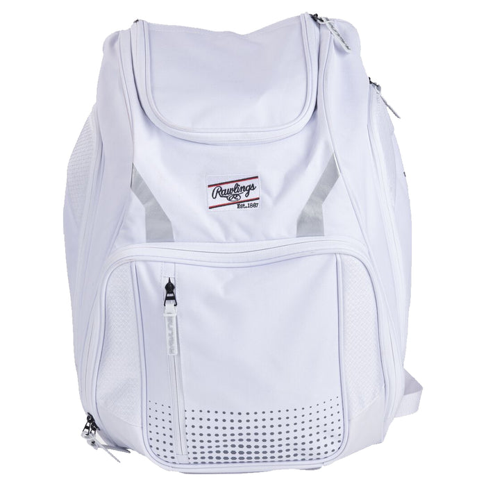 Rawlings Legion Backpack: LEGION Equipment Rawlings White 