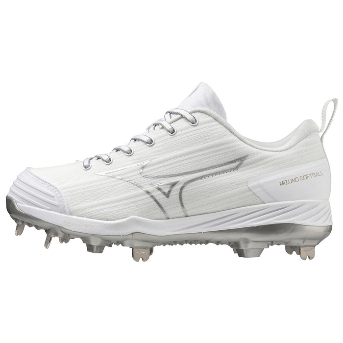 Mizuno Sweep 6 Low Women's Metal Softball Cleats: 320662 Footwear Mizuno 6 White 